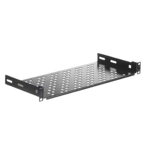 Półka do szafy 19'' Netrack 1U/200mm, czarny NETRACK