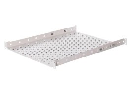 Półka do szafy 19'' Netrack 1U/350mm, wsporniki, szary NETRACK