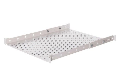 Półka do szafy 19'' Netrack 1U/350mm, wsporniki, szary NETRACK