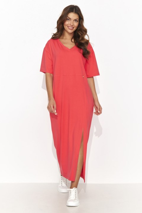 Sukienka Model NU466 Coral - Numinou Numinou Sukienka Model NU466 Coral - Numinou Numinou