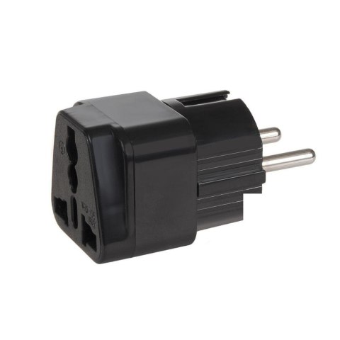Adapter zasilania Maclean MCE155 gniazdo UK na wtyk EU uniwersalny, czarny Maclean Adapter zasilania Maclean MCE155 gniazdo UK na wtyk EU uniwersalny, czarny Maclean
