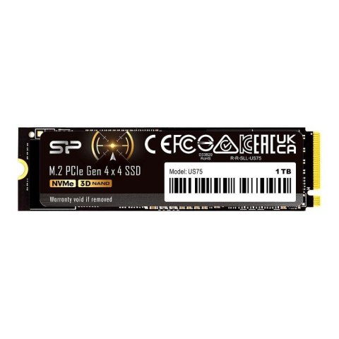 Dysk SSD Silicon Power US75 1TB M.2 PCIe Gen4x4 NVMe 1.4 7000/6000 MB/s Silicon Power