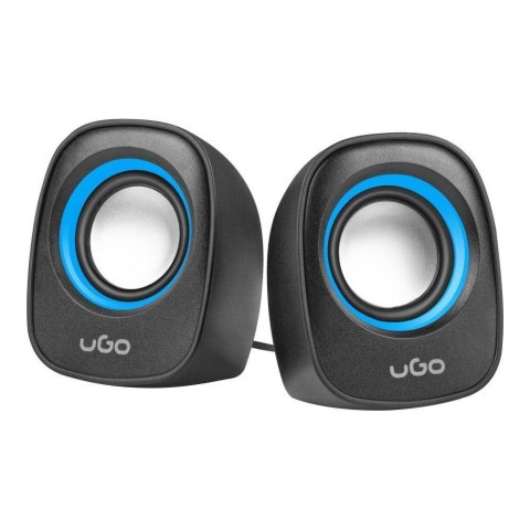 Głośniki UGO Tamu S100 2.0 2x 3W USB, Mini Jack niebieskie UGO Głośniki UGO Tamu S100 2.0 2x 3W USB, Mini Jack niebieskie UGO
