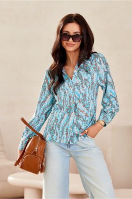 Koszula Damska Model Anvien BLU0136-07F Multicolor - Roco Fashion Roco Fashion