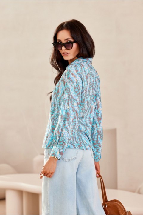 Koszula Damska Model Anvien BLU0136-07F Multicolor - Roco Fashion Roco Fashion