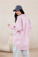 Koszula Damska Model Carolina ROZ BLU0155 Pink - Roco Fashion Roco Fashion