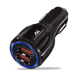 Ładowarka samochodowa Maclean MCE478 B QC 3.0 2xUSB czarna Maclean