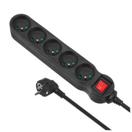 Listwa zasilająca przedłużacz Maclean MCE185 5 gniazd z wyłącznikiem czarna 5m 2300W Maclean