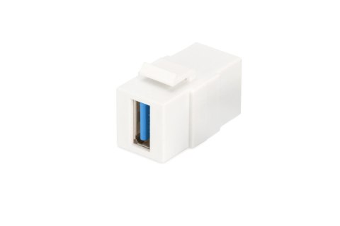 Moduł Keystone DIGITUS USB 3.0 łącznik do gniazd i pustych paneli żeński/żeński biały Digitus Moduł Keystone DIGITUS USB 3.0 łącznik do gniazd i pustych paneli żeński/żeński biały Digitus
