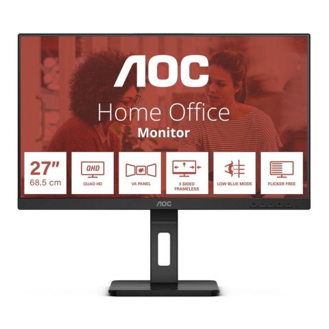 Monitor AOC 27" Q27E3UMF HDMI DP VGA USB 3.0 głośniki 2x2W AOC Monitor AOC 27" Q27E3UMF HDMI DP VGA USB 3.0 głośniki 2x2W AOC