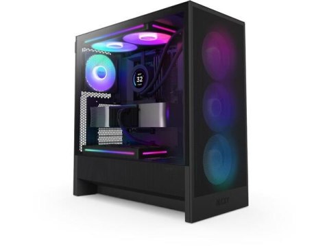 Obudowa NZXT H5 Flow RGB (2024) Midi Tower z oknem Czarna NZXT Obudowa NZXT H5 Flow RGB (2024) Midi Tower z oknem Czarna NZXT