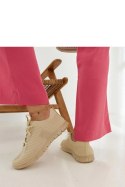 Beżowe materiałowe sneakersy Erminio - Solea Solea