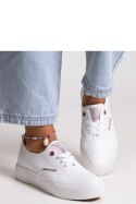 Białe damskie trampki na grubej podeszwie CROSS JEANS - Solea Solea