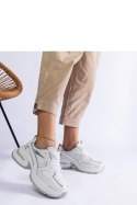 Białe sneakersy na masywnej podeszwie Adoma - Solea Solea