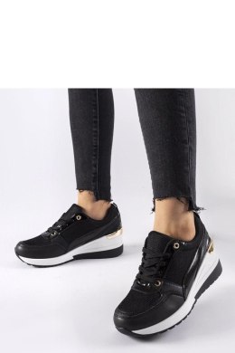 Czarne sneakersy na koturnie Gauvin - Solea Solea