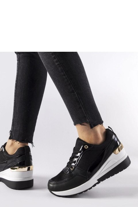 Czarne sneakersy na koturnie Gauvin - Solea Solea Czarne sneakersy na koturnie Gauvin - Solea Solea