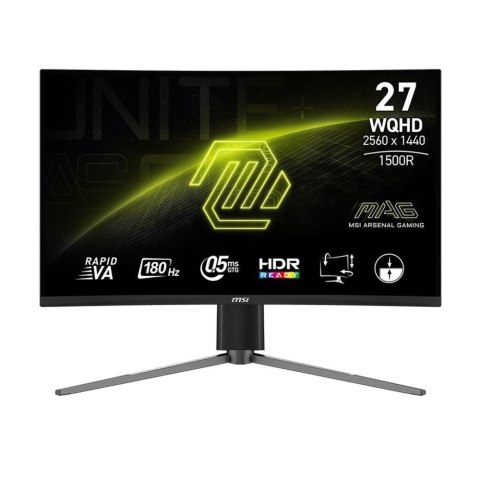 Monitor MSI 27" MAG 27CQ6PF Rapid VA WQHD 180Hz 2xHDMI DP MSI