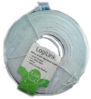 Patchcord LogiLink CP0135 CAT5e U-UTP, 2m, płaski LogiLink Patchcord LogiLink CP0135 CAT5e U-UTP, 2m, płaski LogiLink