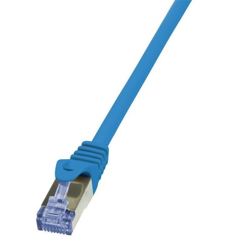 Patchcord LogiLink CQ3036S Cat.6A S/FTP 1m niebieski LogiLink Patchcord LogiLink CQ3036S Cat.6A S/FTP 1m niebieski LogiLink