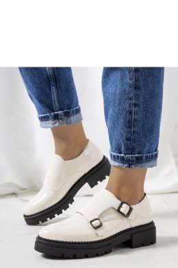 Beżowe lakierowane półbuty Valks - Solea Solea