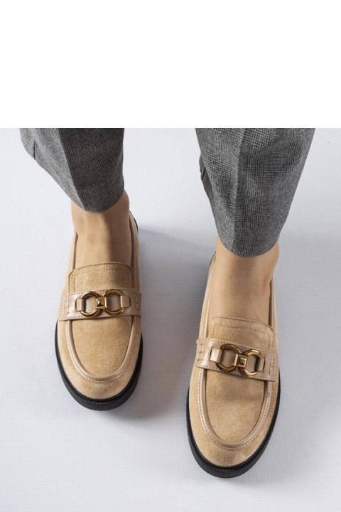 Beżowe mokasyny z klamerką Seggiano - Solea Solea Beżowe mokasyny z klamerką Seggiano - Solea Solea
