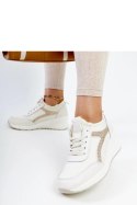 Beżowe sneakersy na koturnie Hermina - Solea Solea