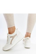 Beżowe sneakersy na koturnie Hermina - Solea Solea