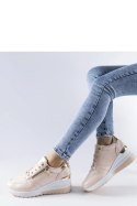 Beżowe sneakersy zdobione zamkiem Marietta - Solea Solea