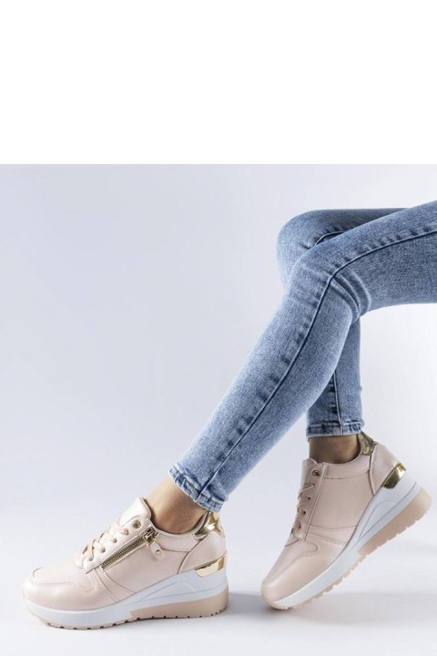 Beżowe sneakersy zdobione zamkiem Marietta - Solea Solea Beżowe sneakersy zdobione zamkiem Marietta - Solea Solea