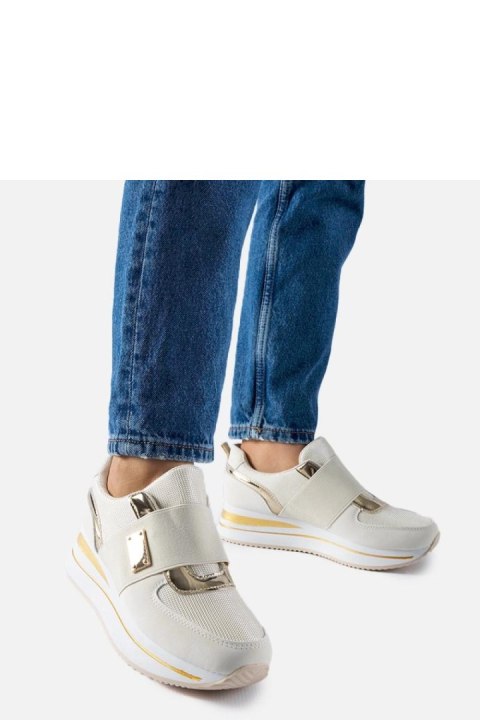 Beżowe wsuwane sneakersy na platformie Sages - Solea Solea Beżowe wsuwane sneakersy na platformie Sages - Solea Solea