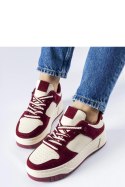 Bordowe sneakersy na platformie Crim - Solea Solea
