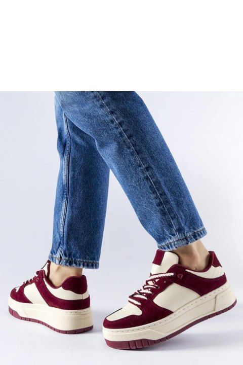 Bordowe sneakersy na platformie Crim - Solea Solea Bordowe sneakersy na platformie Crim - Solea Solea