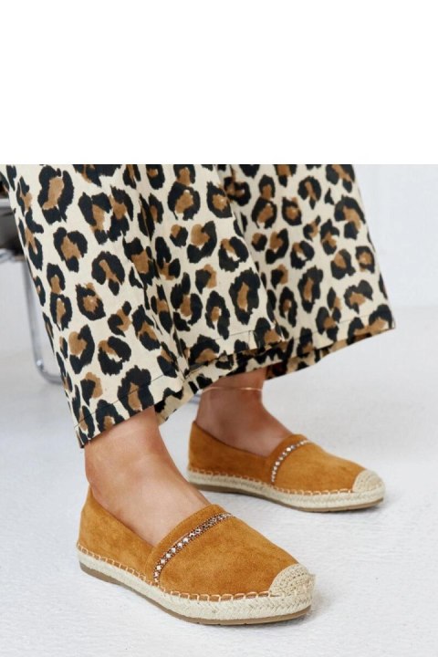 Brązowe espadryle z cyrkoniami Abia - Solea Solea