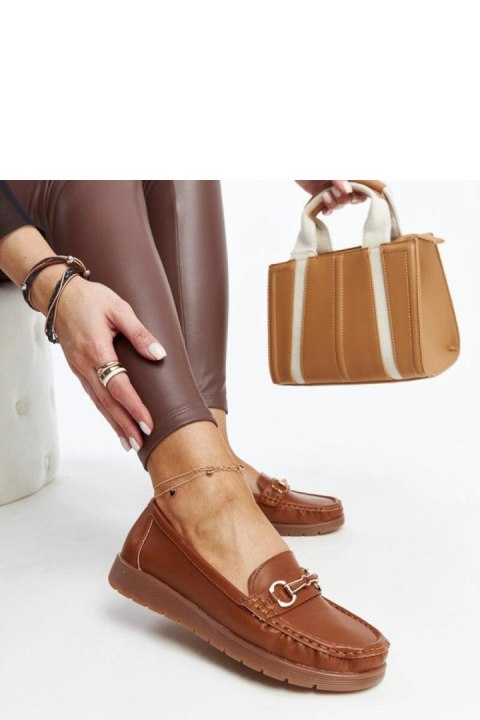 Brązowe mokasyny z klamerką Anisah - Solea Solea