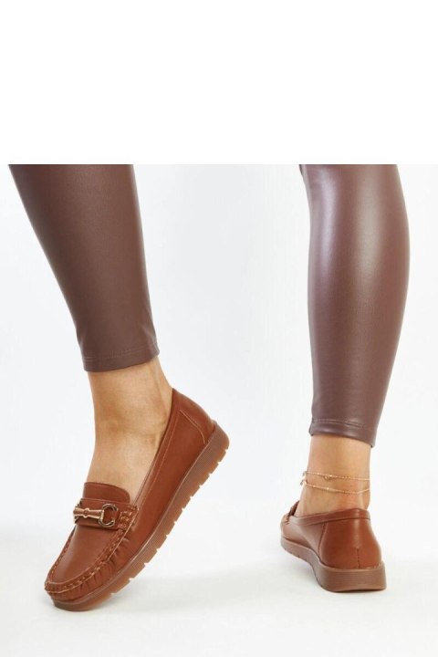 Brązowe mokasyny z klamerką Anisah - Solea Solea