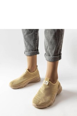 Ciemnobeżowe materiałowe buty sportowe damskie Aaron - Solea Solea