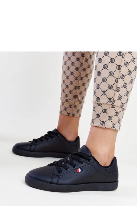 Czarne sneakersy eko skóra Gioya - Solea Solea Czarne sneakersy eko skóra Gioya - Solea Solea