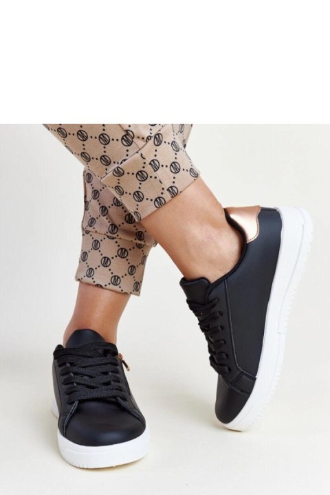 Czarne sneakersy z suwakiem na boku Shanna - Solea Solea Czarne sneakersy z suwakiem na boku Shanna - Solea Solea