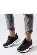 Czarne sportowe sneakersy Hollow - Solea Solea