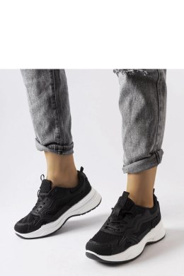 Czarne sportowe sneakersy Hollow - Solea Solea