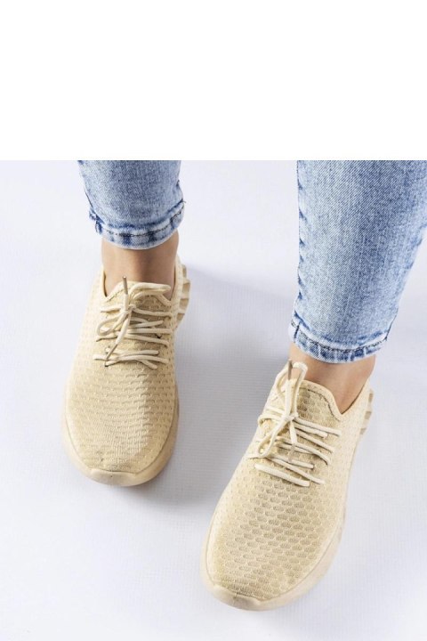 Beżowe materiałowe sneakersy Derek - Solea Solea Beżowe materiałowe sneakersy Derek - Solea Solea