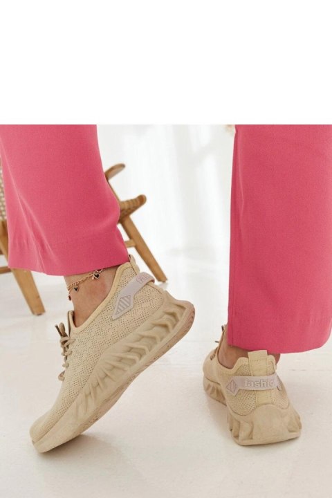 Beżowe materiałowe sneakersy Mira - Solea Solea Beżowe materiałowe sneakersy Mira - Solea Solea