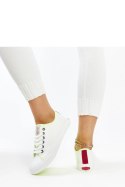 Białe damskie trampki z kolorem CROSS JEANS - Solea Solea