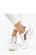 Białe sneakersy damskie na koturnie CROSS JEANS - Solea Solea