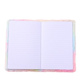 Pluszowy Futerkowy Notatnik Zeszyt W Linie Z Pingwinkiem Kolorowy A5 LEAN