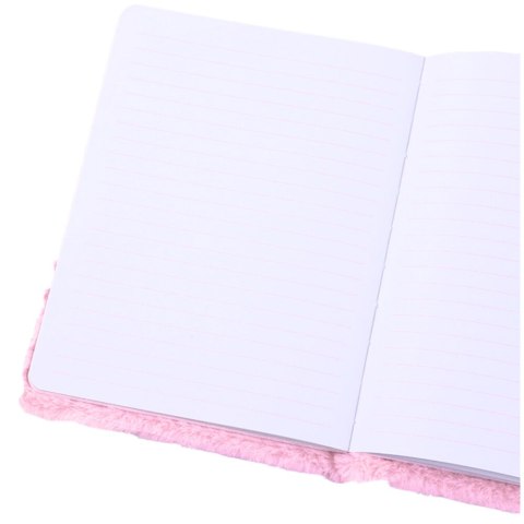 Pluszowy Futerkowy Notatnik Zeszyt W Linie Z Pingwinkiem Kolorowy A5 LEAN