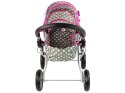 Wózek Dla Lalek Szary w Białe Gwiazdki Alice