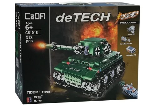 Czołg z Klocków Zdalnie Sterowany R/C 313 elementów CaDA Czołg z Klocków Zdalnie Sterowany R/C 313 elementów CaDA