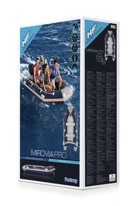 Dmuchany Ponton 330 x 162 x 44 cm Bestway 65049 Bestway Dmuchany Ponton 330 x 162 x 44 cm Bestway 65049 Bestway