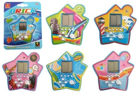 Gra Elektroniczna Kieszonkowa Brick Niebieska LEAN TOYS Gra Elektroniczna Kieszonkowa Brick Niebieska LEAN TOYS